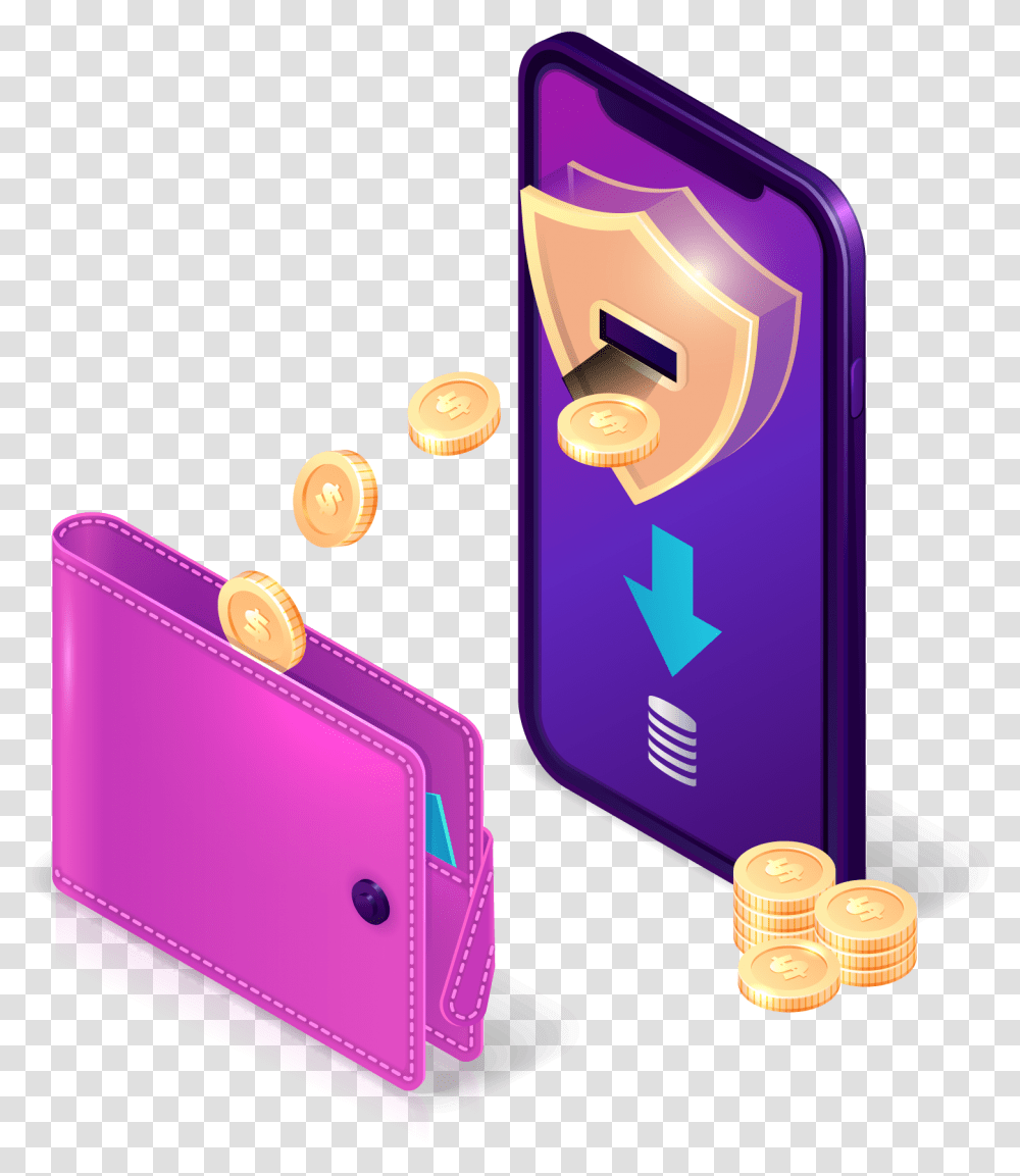 Launch Own Uber Clone App In United Arab Emirates Payment, Money, Coin, Bag, Purple Transparent Png