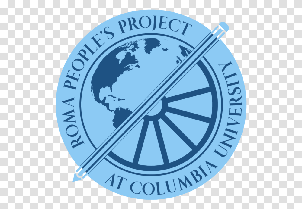 Launching The Roma Peoples Project Globe World Icon Blue, Logo, Symbol, Spoke, Machine Transparent Png