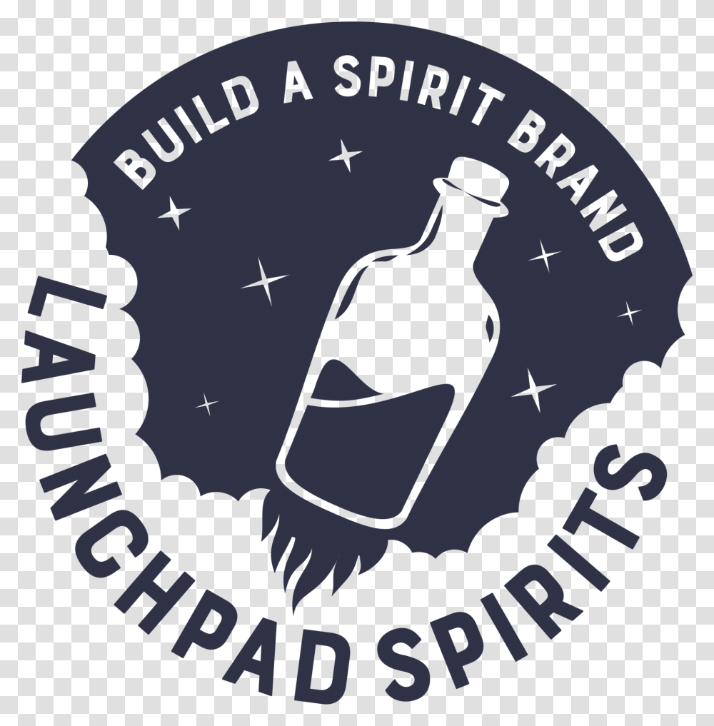 Launchpad Spirits Illustration, Poster, Advertisement, Bottle, Beverage Transparent Png