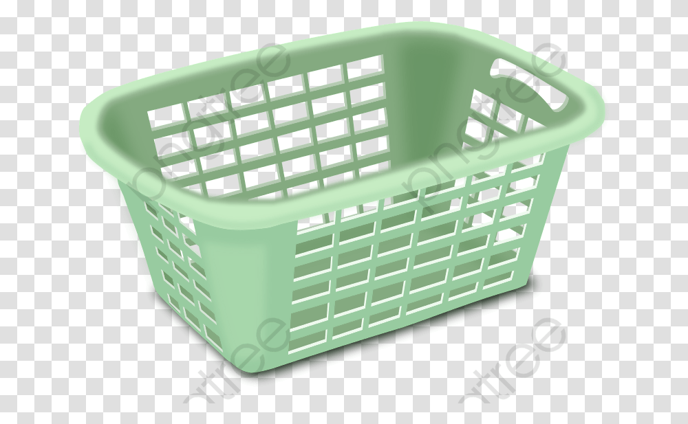 Laundry Basket Clip Art Of Basket, Shopping Basket, Crib, Furniture Transparent Png