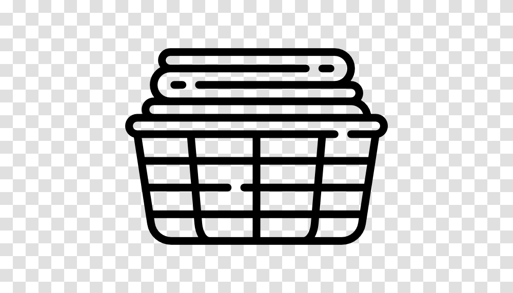Laundry Basket, Shopping Basket, Stencil Transparent Png