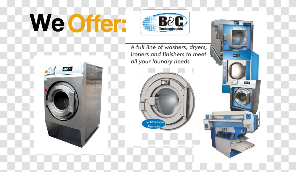 Laundry Equipment Sales Bampc Technologies, Dryer, Appliance, Washer Transparent Png