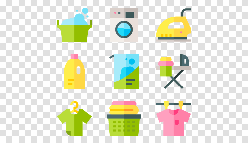 Laundry Laundry Flat Icon, Label, Number Transparent Png