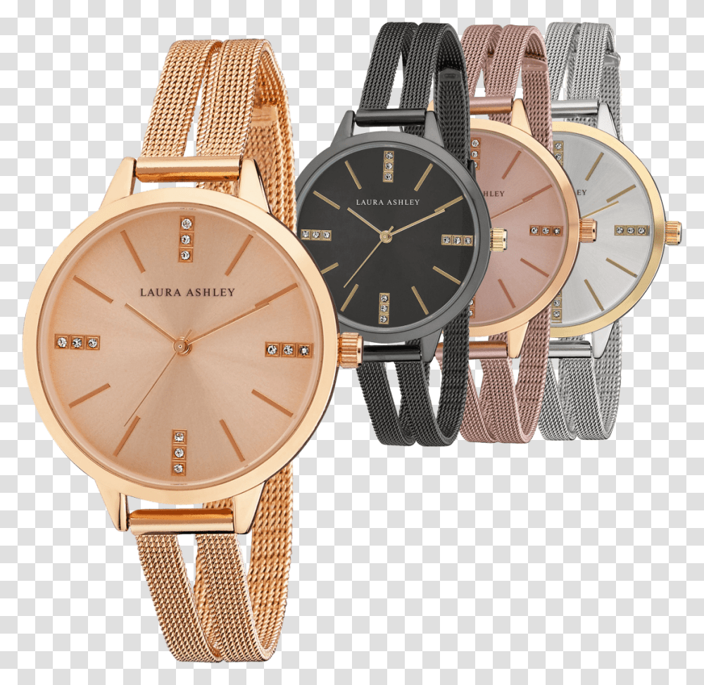 Laura Ashley Split Mesh Band Sunray Dial Watch Lauraashley Watches, Wristwatch, Clock Tower, Architecture, Building Transparent Png