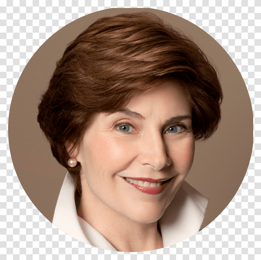 Laura Bush, Face, Person, Head, Hair Transparent Png