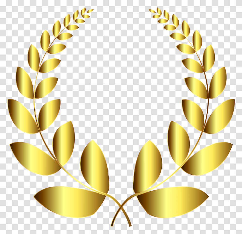 Laurel Clipart Boxwood Free For Gold Laurel Wreath Clipart, Graphics, Pattern, Floral Design, Lamp Transparent Png