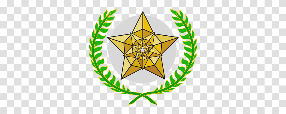 Laurel Wreath Symbol, Star Symbol, Logo, Trademark Transparent Png