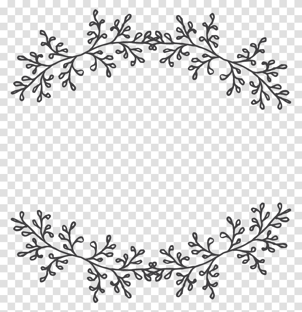 Laurel Wreath Botanical Wedding Frame Floral, Floral Design, Pattern Transparent Png