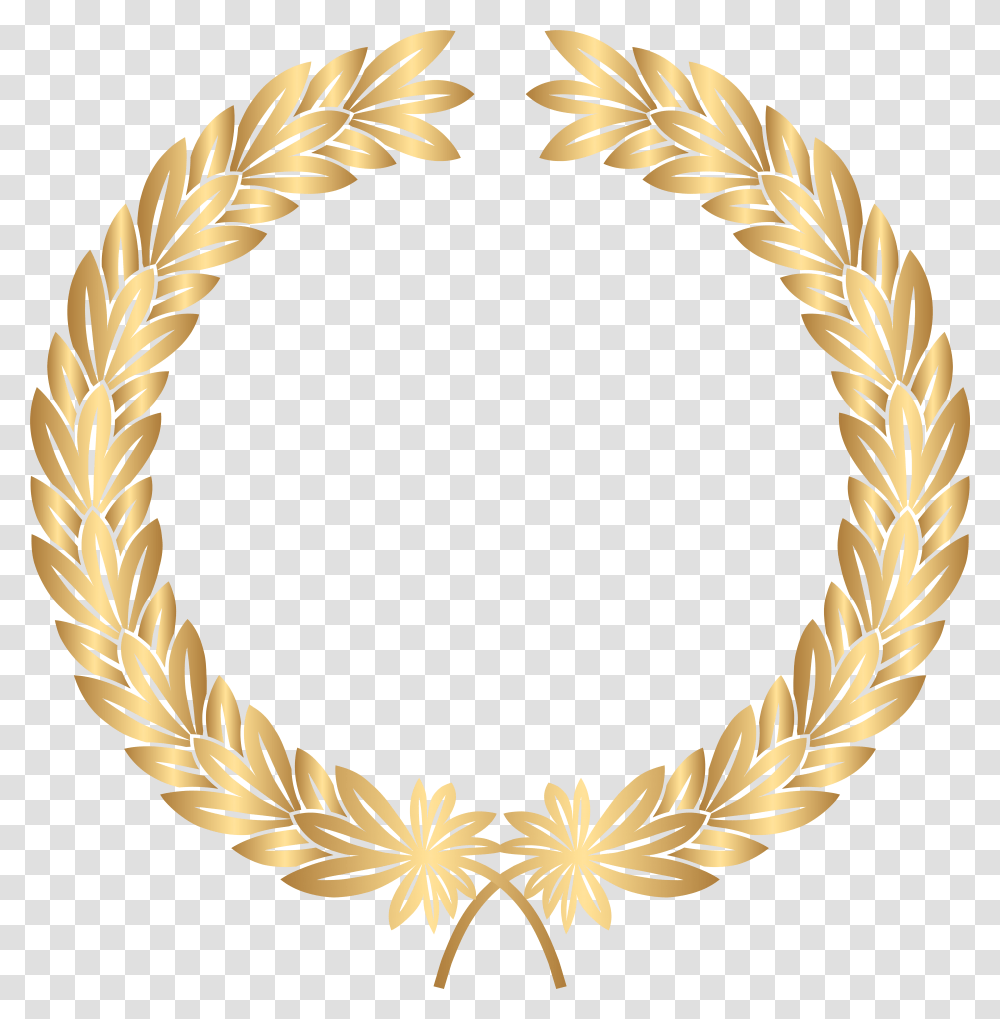 Laurel Wreath Clip Art Gold Transparent Png