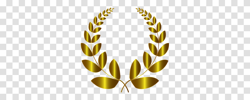 Laurel Wreath Gold Bay Laurel Crown, Floral Design, Pattern Transparent Png