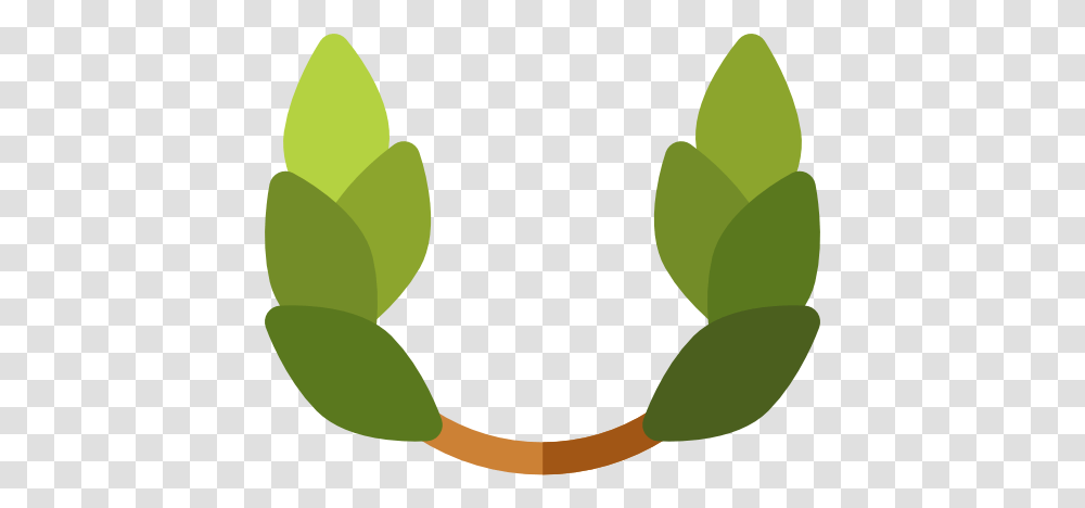 Laurel Wreath Horizontal, Plant, Leaf, Green, Label Transparent Png