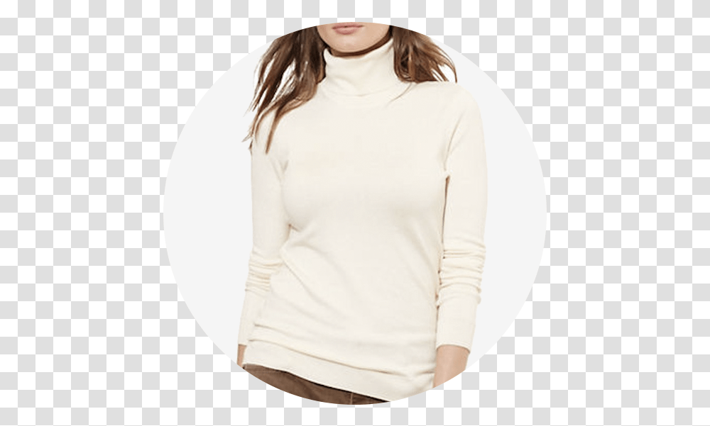 Lauren Ralph Lauren Turtleneck Sweater Long Sleeved T Shirt, Apparel, Sweatshirt, Person Transparent Png