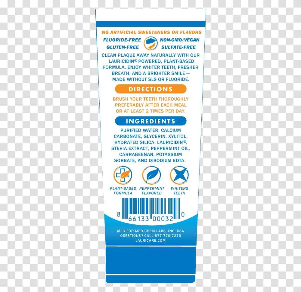Lauricare Toothpaste Tube Lauricare Toothpaste Tube Poster, Advertisement, Flyer, Paper Transparent Png