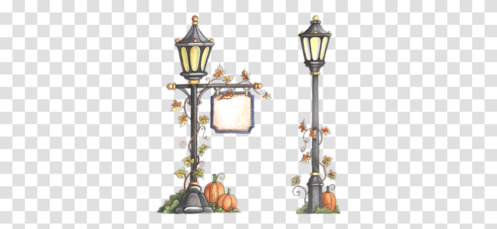 Laurie Furnell Autumn Art Street Lamp Clip Christmas Lamp Post Clipart, Cross, Symbol, Lampshade, Bronze Transparent Png