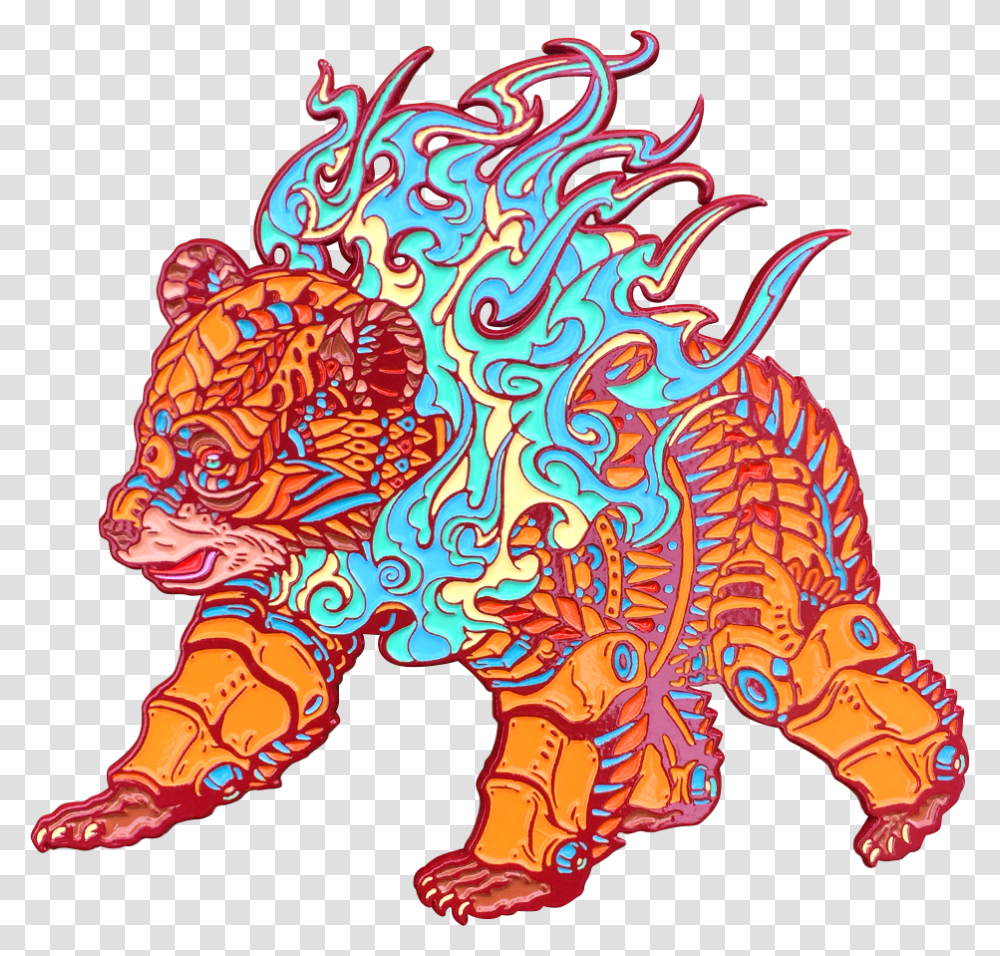 Lava Cub Pin, Pattern, Person, Human, Fractal Transparent Png