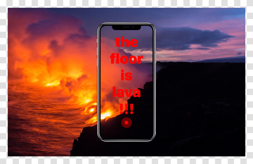 Lava, Mountain, Outdoors, Nature, Phone Transparent Png