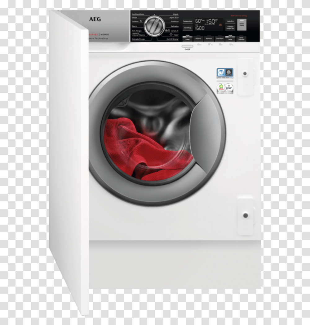 Lavadora Secadora Integrable Aeg L7wec842bi Aeg Integrated Washing Machine, Dryer, Appliance, Dress Transparent Png