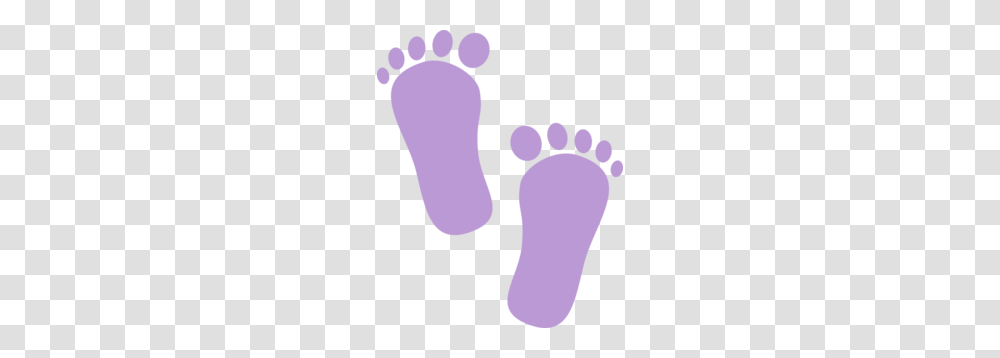 Lavender Foot Prints Clip Art, Footprint, Barefoot Transparent Png