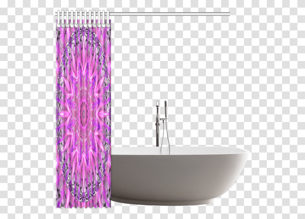 Lavender Lace Abstract Pink Light Love Lattice Shower Curtain, Tub, Bathtub, Indoors Transparent Png