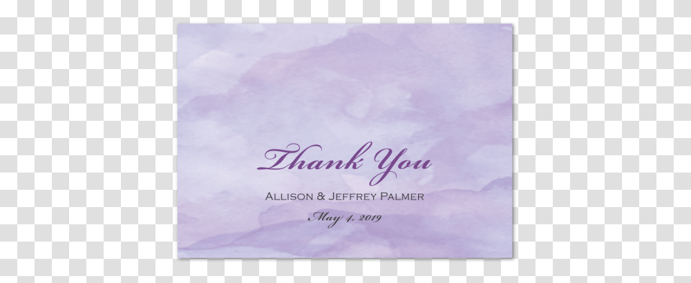 Lavender Love Thank You Card With Folddata Caption Mist, Nature, Outdoors, Plant Transparent Png