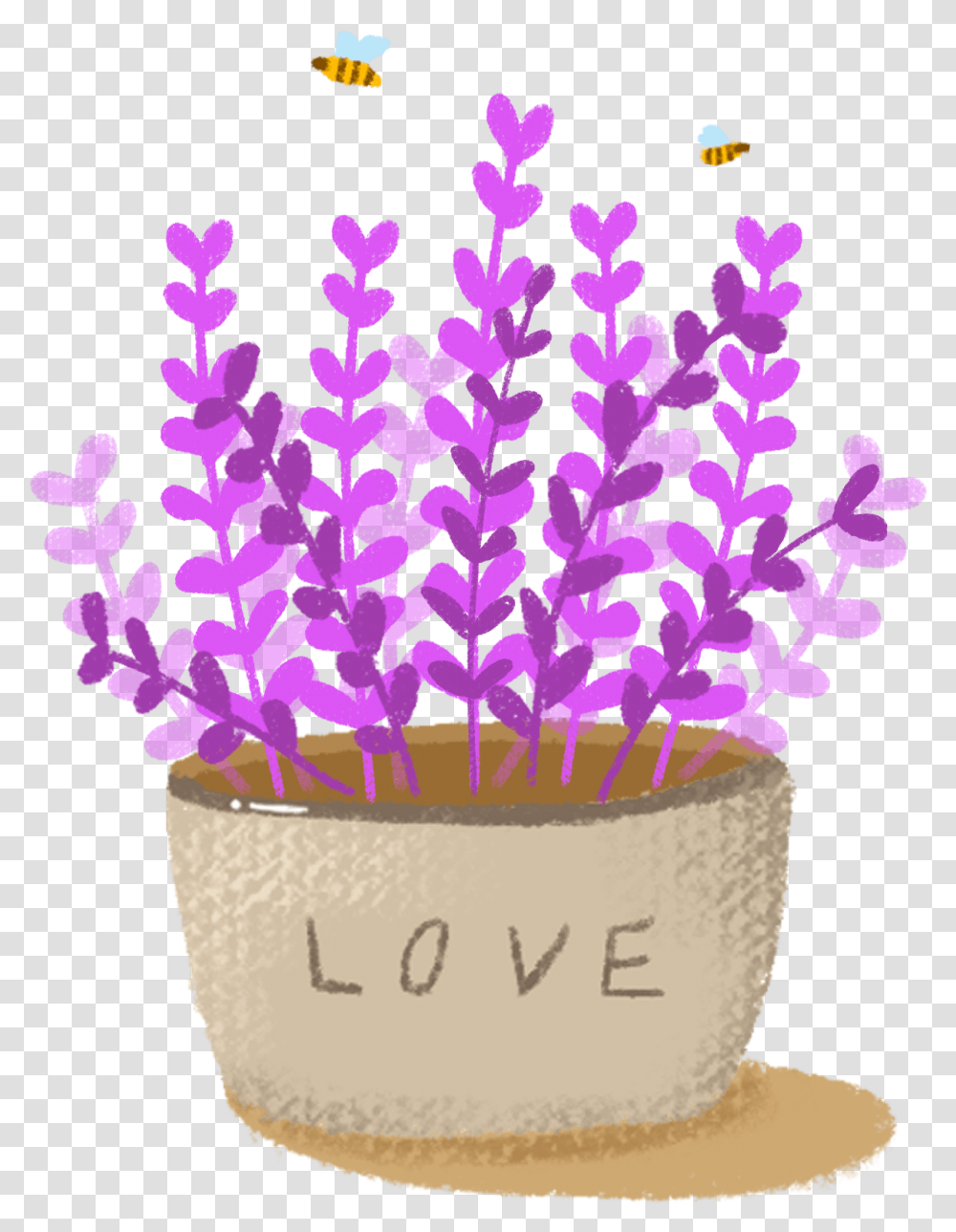 Lavender Plant, Birthday Cake, Dessert, Food, Rug Transparent Png