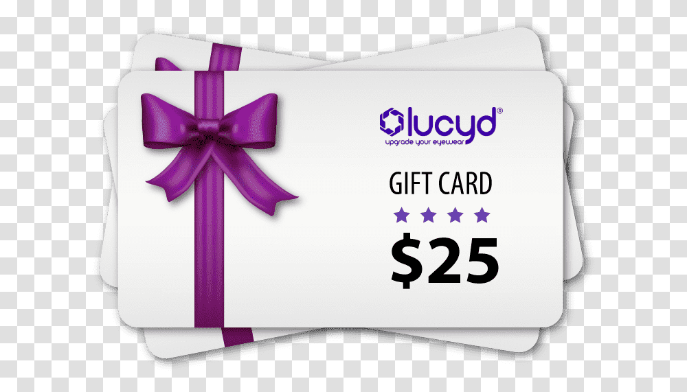 Lavender Ribbon Gift Card Transparent Png