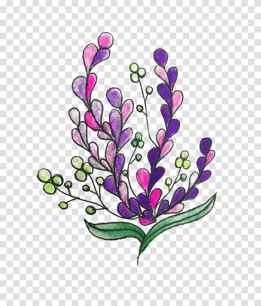 Lavender Watercolor Coffee Mug Transparent Png