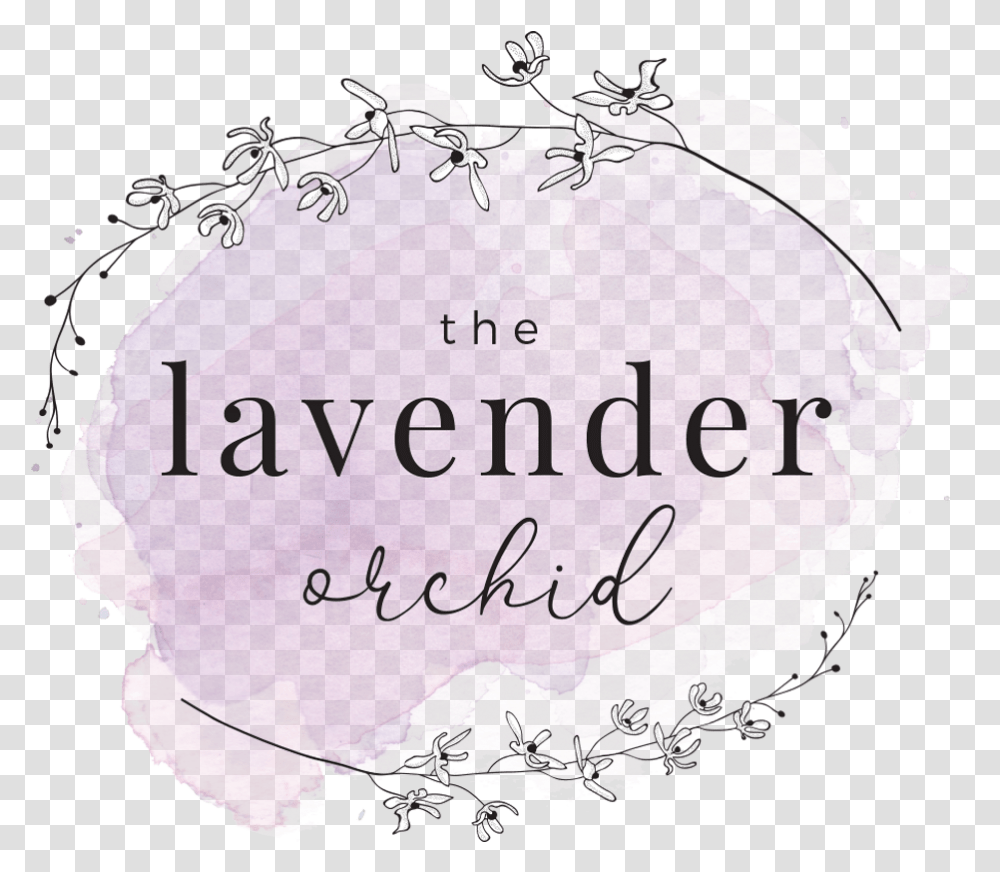 Lavender Watercolor Orchid Illustration Decorative, Text, Plant, Flower, Purple Transparent Png