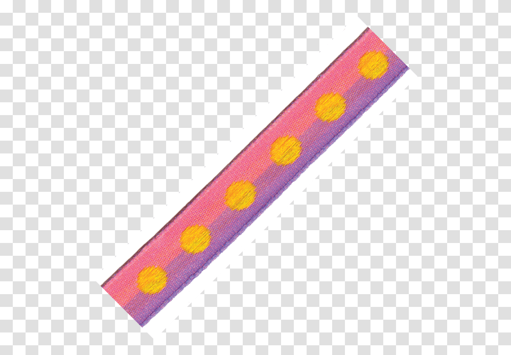 Lavenderpink With Yellow Dots Woven Dot Ribbon 38 Plastic, Label, Lighting, Pattern Transparent Png
