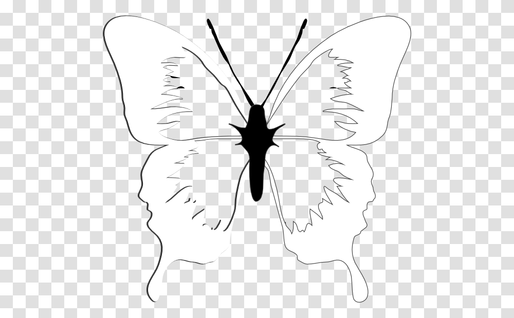 Laver And Wood Butterfly, Stencil, Insect, Invertebrate Transparent Png