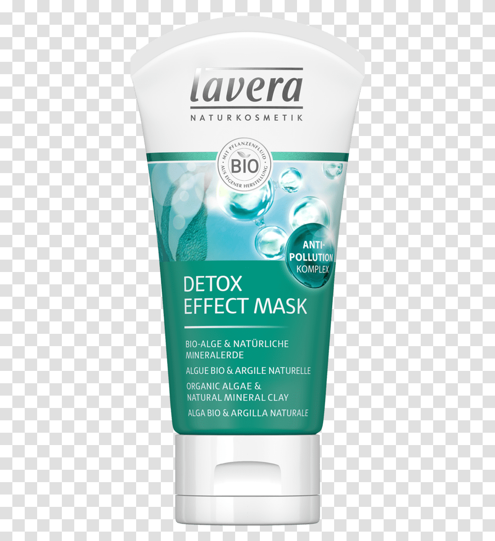 Lavera Detox Effect Mask, Bottle, Cosmetics, Lotion, Shampoo Transparent Png
