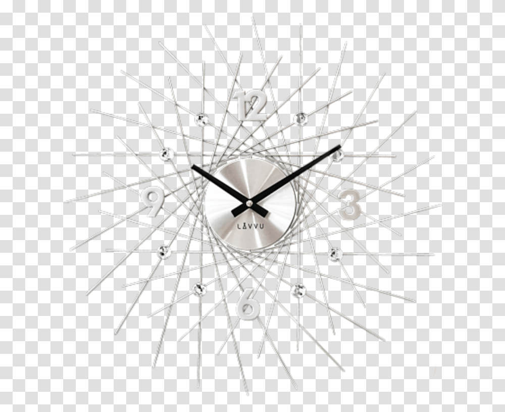 Lavvu Crystal Silver Lines Lct1050 Nstnn Hodiny Kovov, Analog Clock, Wall Clock, Clock Tower, Architecture Transparent Png