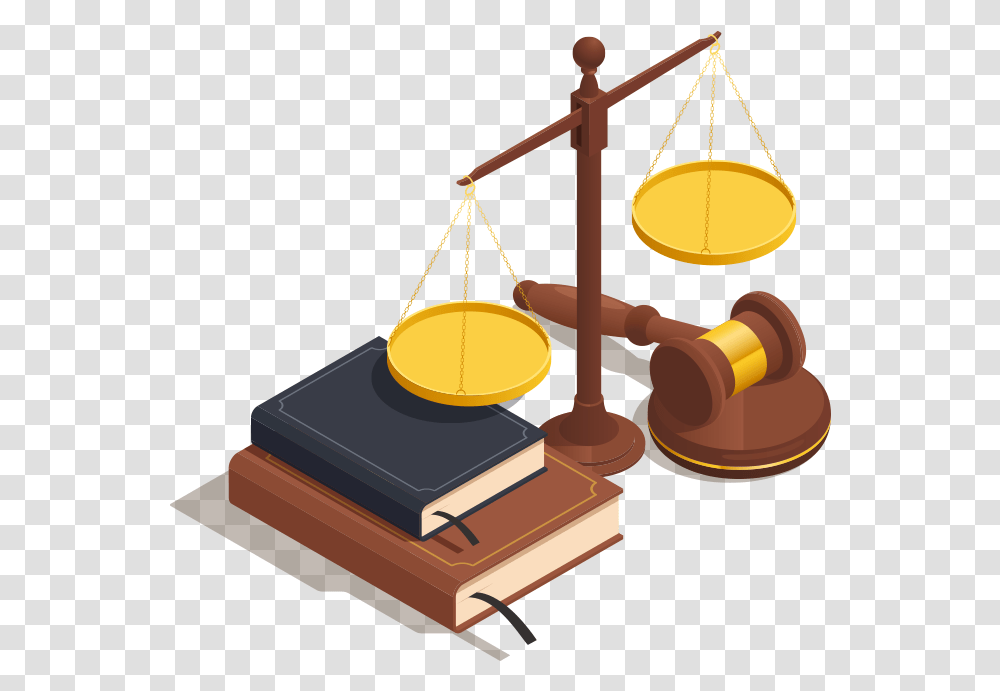Law Books Scales And A Gavel Gavel, Lamp, Indoors, Room, Soil Transparent Png