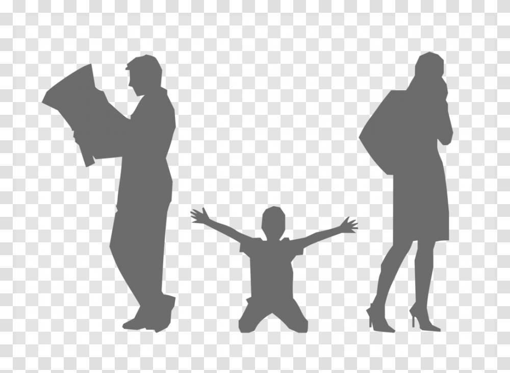 Law Clipart Family Law Family Divorce, Person, Silhouette, Hand, People Transparent Png