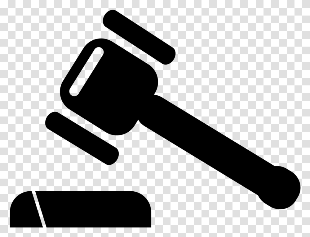 Law Hammer Due Process In Black And White Clip Art, Gray, World Of Warcraft Transparent Png