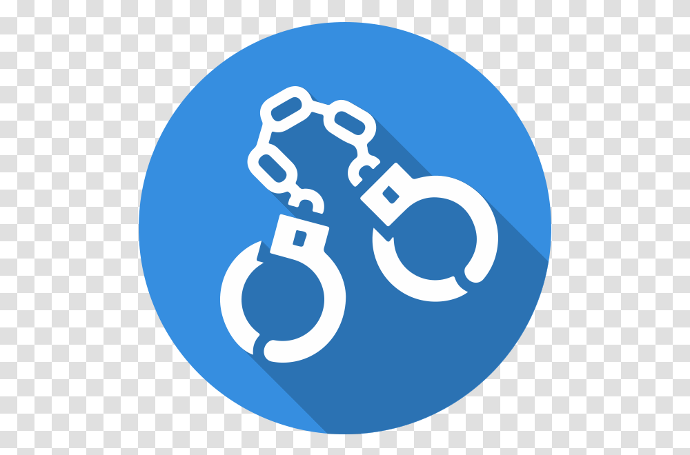 Law Icon Handcuffs White, Number, Alphabet Transparent Png