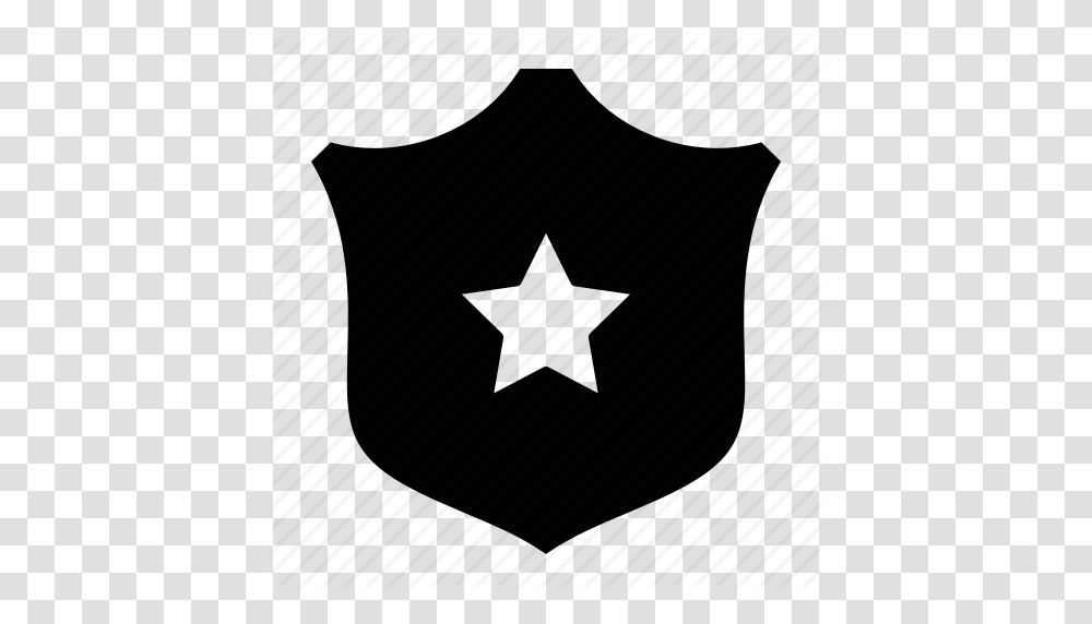 Law Police Police Badge Police Ranking Shield Star Badge Icon, Star Symbol, Recycling Symbol, Stencil Transparent Png