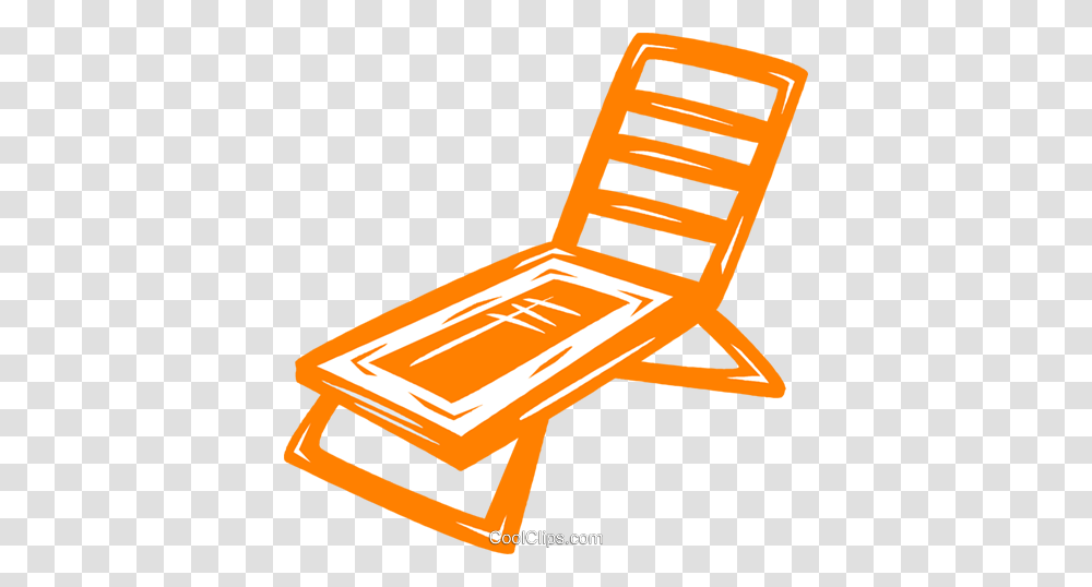Lawn Chair Royalty Free Vector Clip Art Illustration, Furniture, Sled, Stand Transparent Png