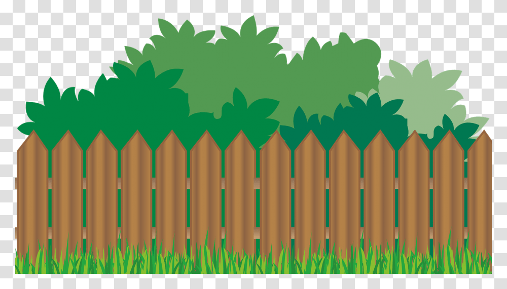 Lawn Clipart Fenced Yard, Picket Transparent Png