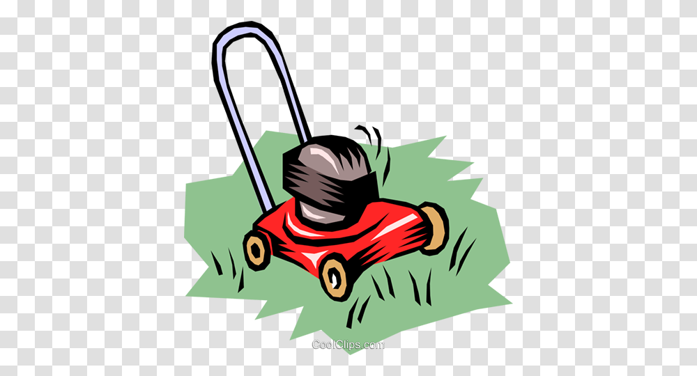 Lawn Mower Royalty Free Vector Clip Art Illustration, Tool, Helmet, Apparel Transparent Png