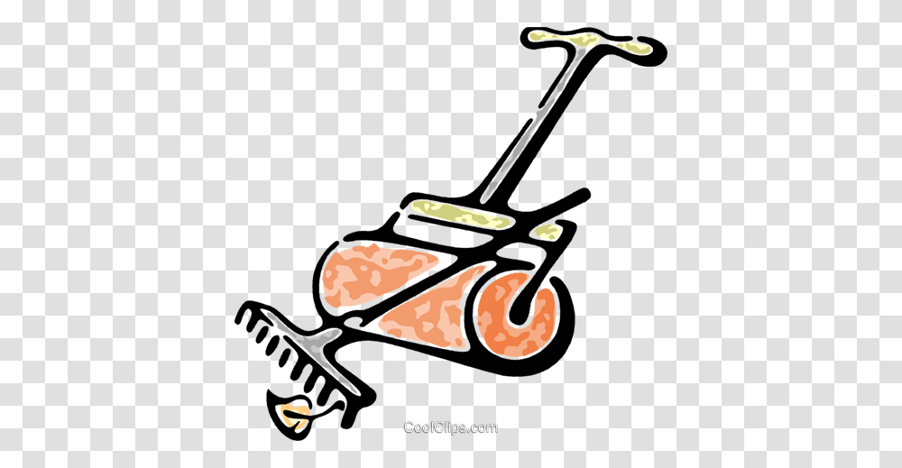 Lawn Roller And Rake Royalty Free Vector Clip Art Illustration, Lawn Mower, Tool Transparent Png