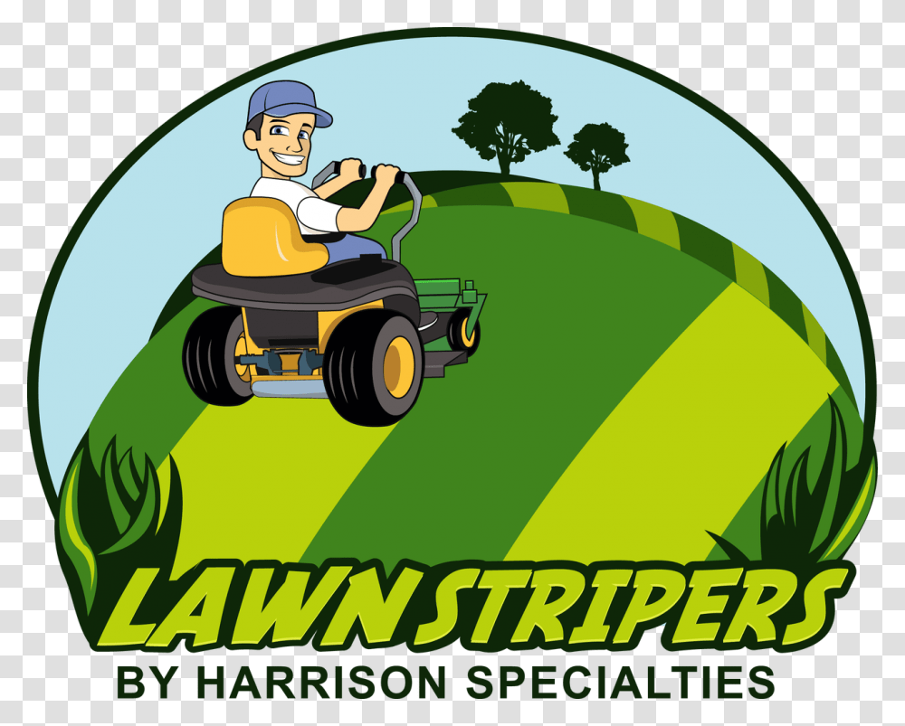 Lawn Stripers By Harrison Specialties Zero Turn Cartoon, Outdoors, Vehicle, Transportation, Tractor Transparent Png