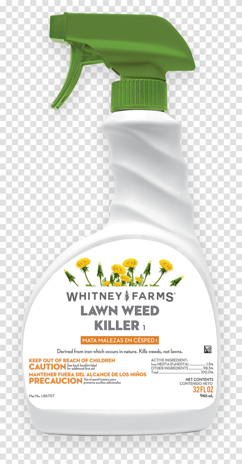 Lawn Weed Killer Cosmetics, Bottle, Label, Poster Transparent Png
