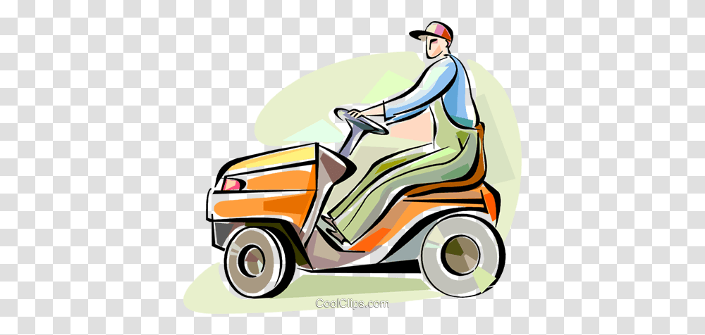 Lawnmowers Royalty Free Vector Clip Art Illustration, Vehicle, Transportation, Lawn Mower, Tool Transparent Png