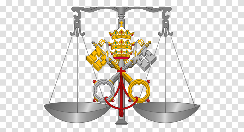 Lawyer Clipart Scales Justice Vatican Pope Coat Of Arms, Robot, Motor, Machine Transparent Png