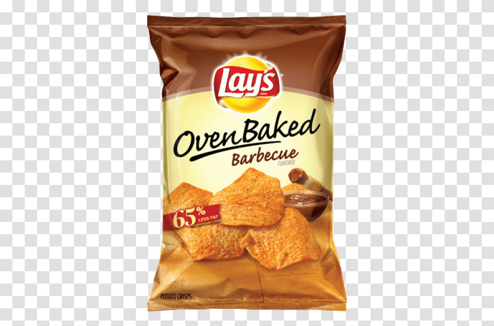 Lay's Oven Baked Barbecue Flavored Potato Crisps 1 Oven Baked Lays Chips, Bread, Food, Cracker, Snack Transparent Png