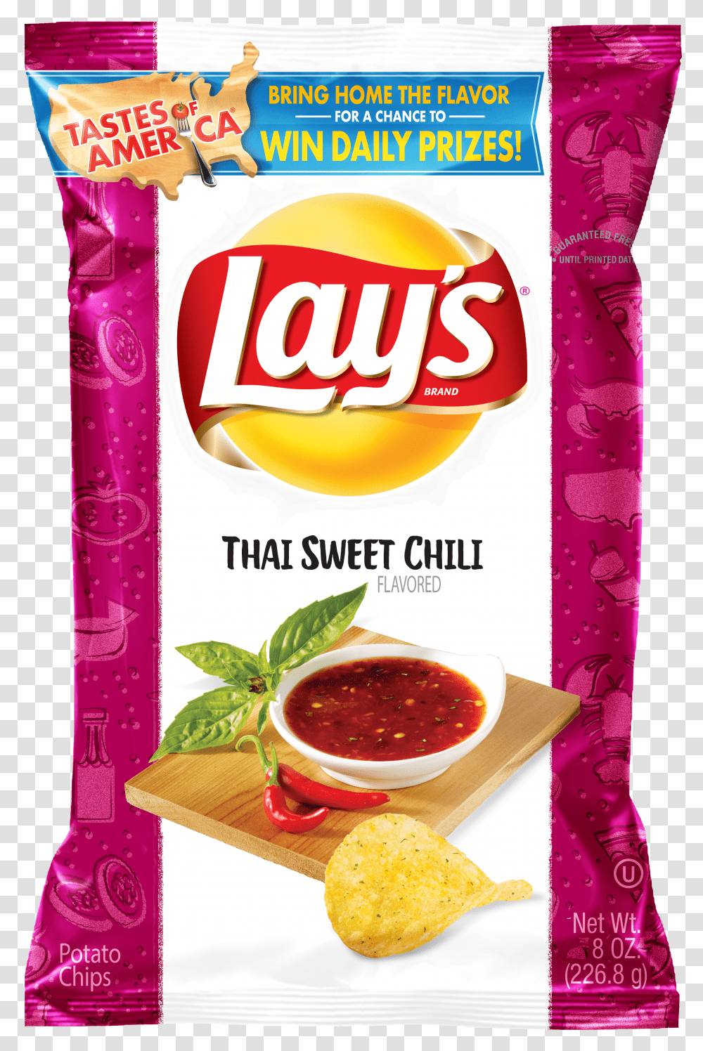 Lay's Thai Sweet Chili Potato Chips Lays Deep Dish Pizza Transparent Png