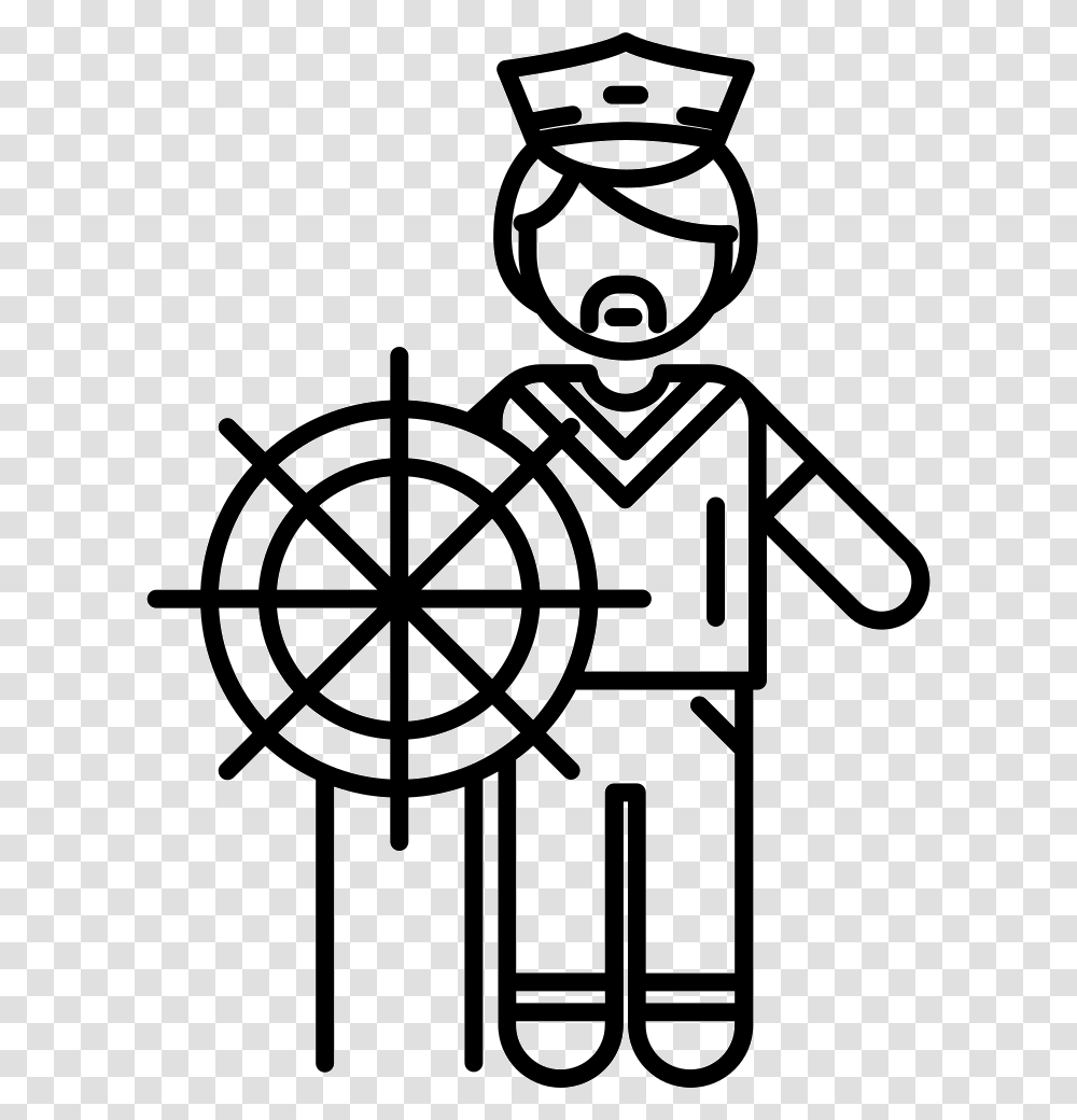 Layer Working Boat Steering Wheel Icon, Stencil, Arrow Transparent Png