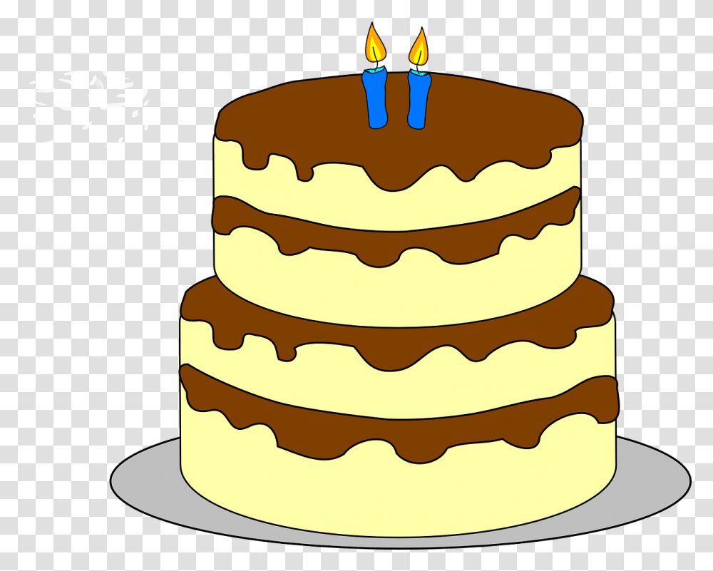Layered Birthday Cake Clip Art, Dessert, Food, Icing, Cream Transparent Png