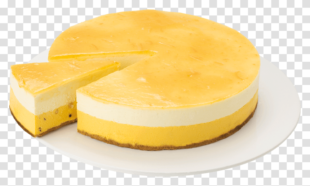 Layered Passionfruit Cheesecake, Custard, Food, Egg, Brie Transparent Png